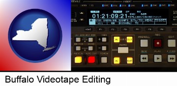 a videotape editing console in Buffalo, NY