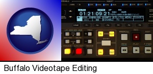 Buffalo, New York - a videotape editing console