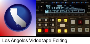 a videotape editing console in Los Angeles, CA