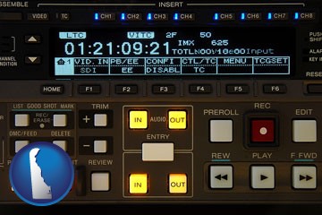 a videotape editing console - with Delaware icon
