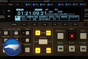 a videotape editing console - with North Carolina icon