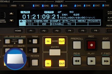 a videotape editing console - with North Dakota icon