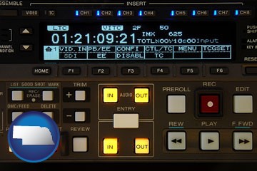 a videotape editing console - with Nebraska icon